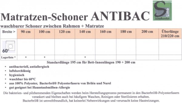 Antibac Matratzenschoner